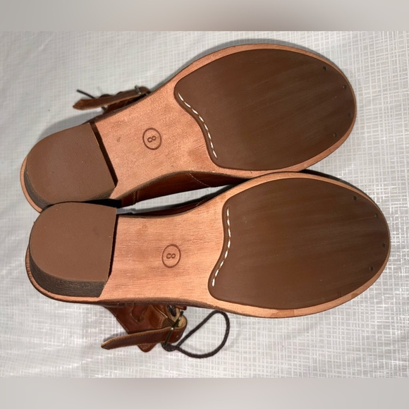 Timberland Boot Company Marge New Sz 8 Brown Leather Lace-Up Ankle Boots booties - Picture 9 of 11